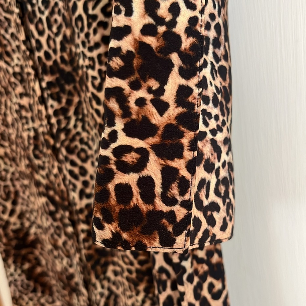 Anine Bing Chelsea silk leopard shirtdress small - Picture 4 of 7